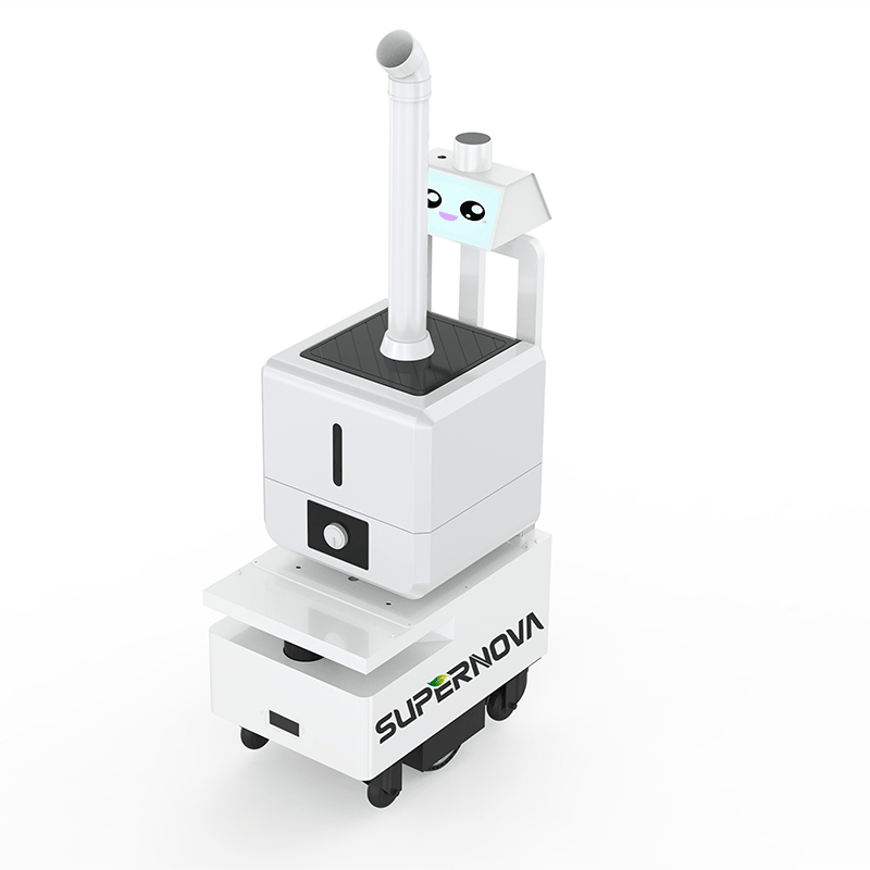 Νέα Τεχνολογία Atomizaing Spray Anti-epidemic Air Refresh Απολύμανση Artificial Intelligent Spray Sterilizer Robot